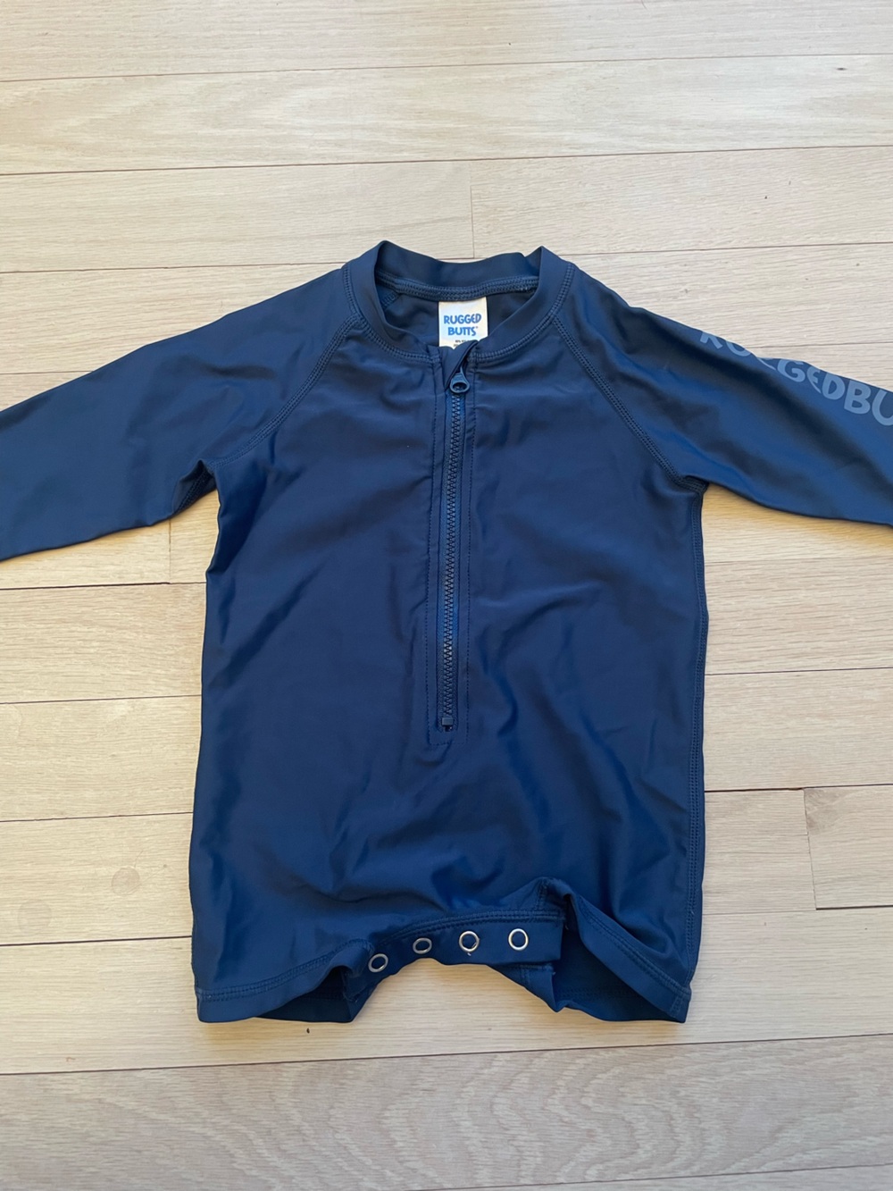 RuggedButts Navy Kids Long-Sleeve Rashguard